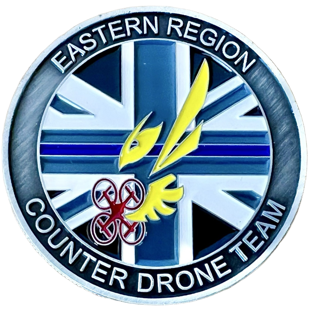 Eastern Region Counter Drone Team Challenge Coin — front