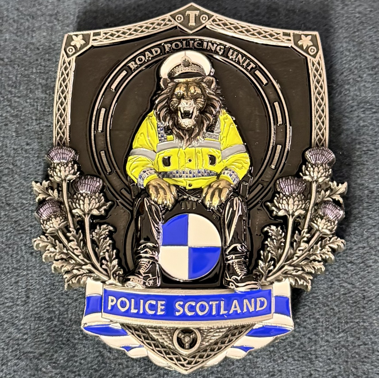 Police Scotland Glasgow RP Challenge Coin - Silver — front