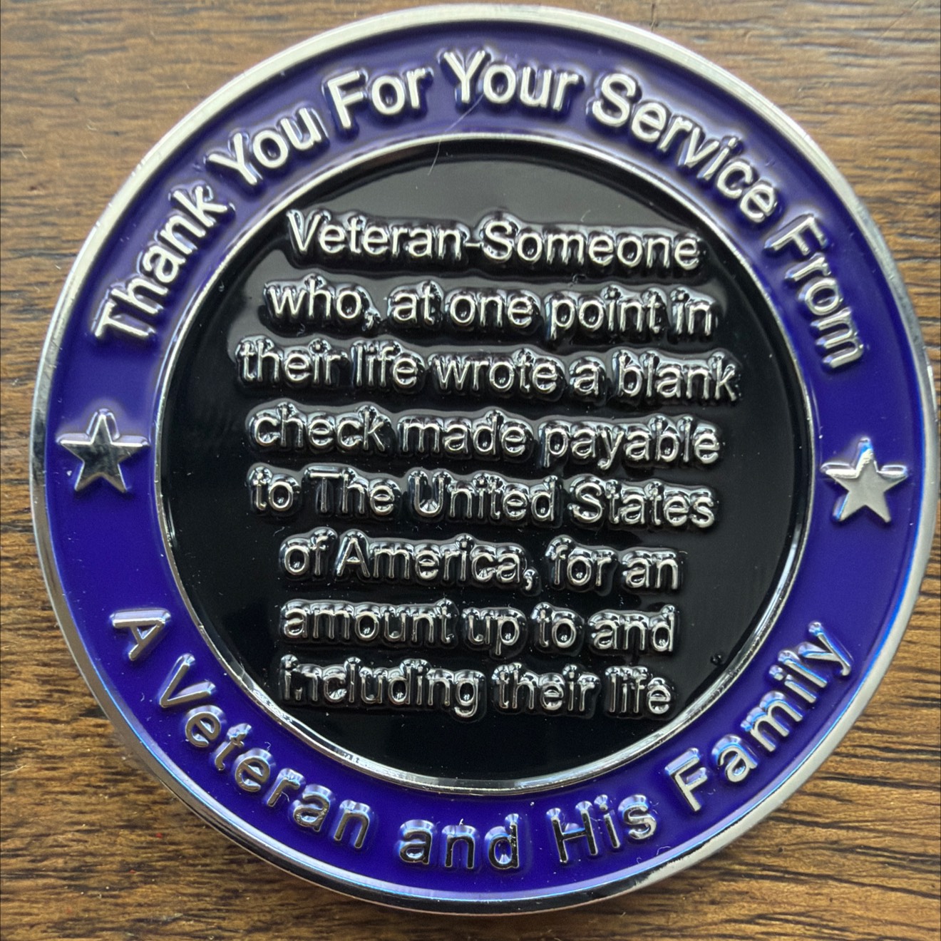 My personal coin — back