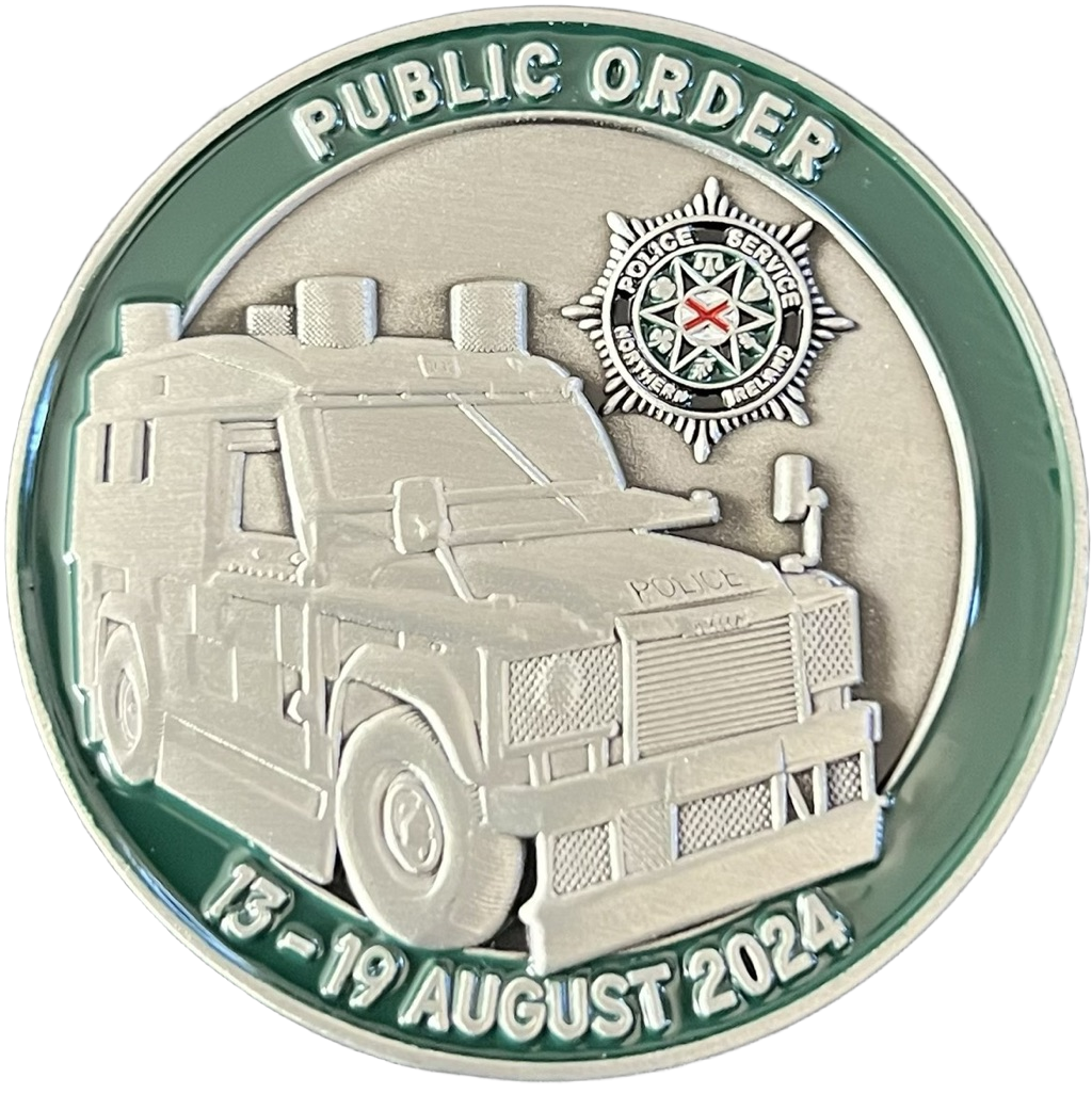 Police Scotland Operation Alefnull Challenge Coin — front