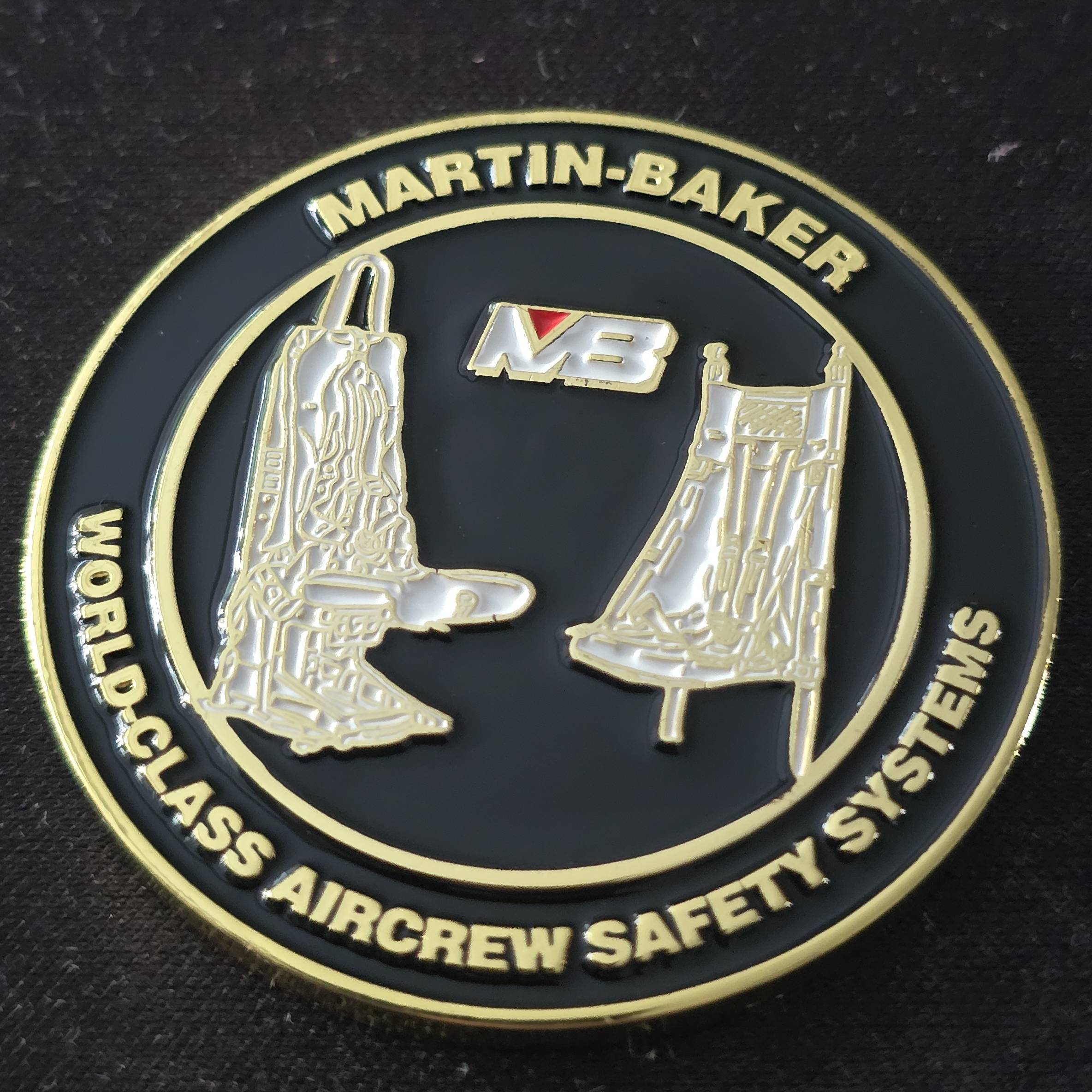 Martin-Baker crashworthy coin — back