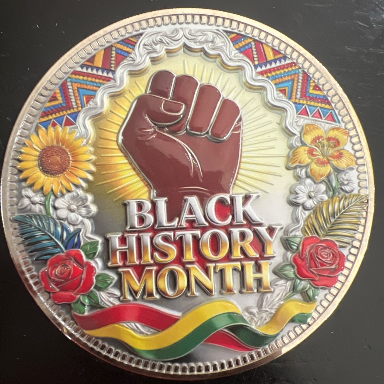 2025 Black History Month coin — back