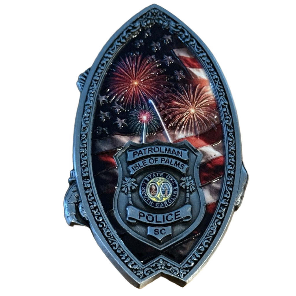 Isle of Palms, SC Police Department Challenge Coin — back