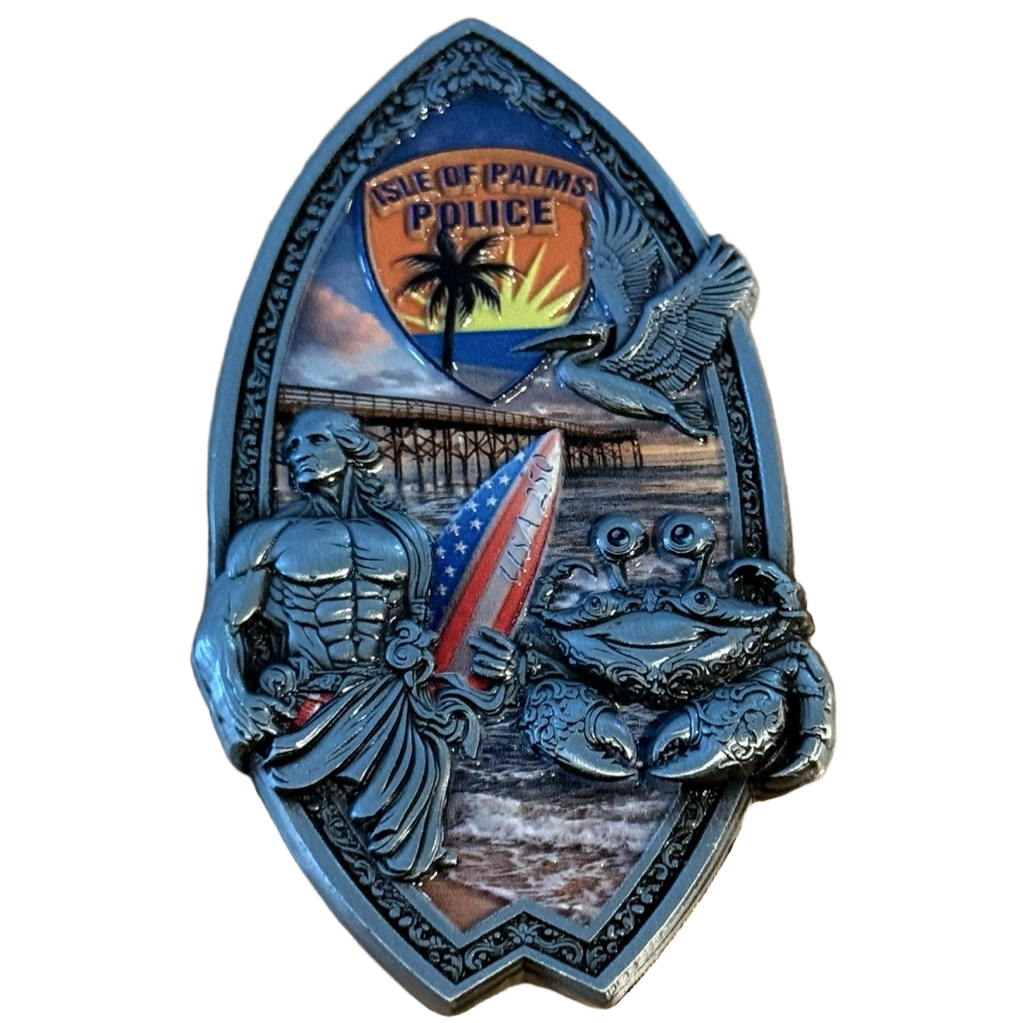 Isle of Palms, SC Police Department Challenge Coin — front