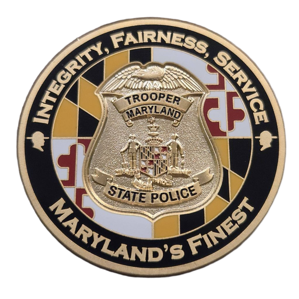 Maryland Troopers Association Francis Scott Key Bridge Coin — front