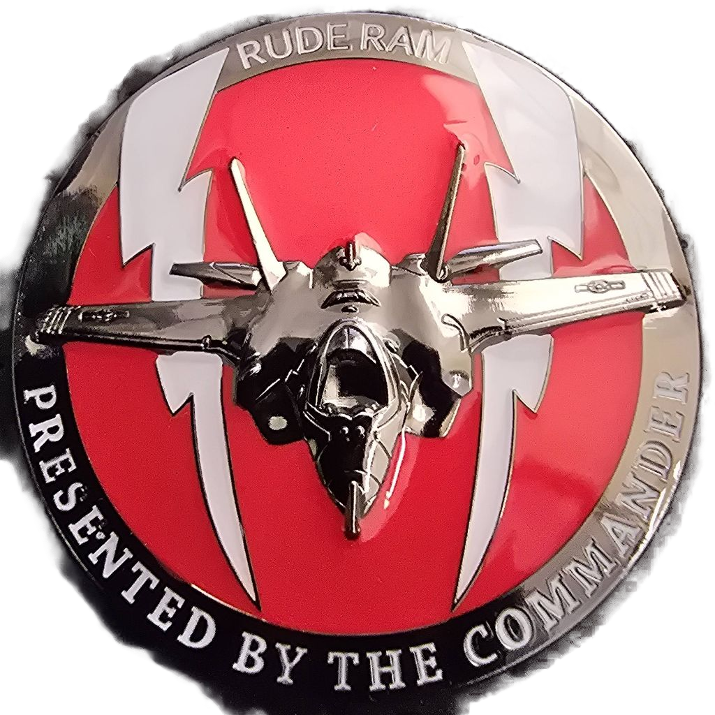 34th Fighter Squadron Commander coin — front