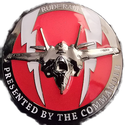 34th Fighter Squadron Commander coin