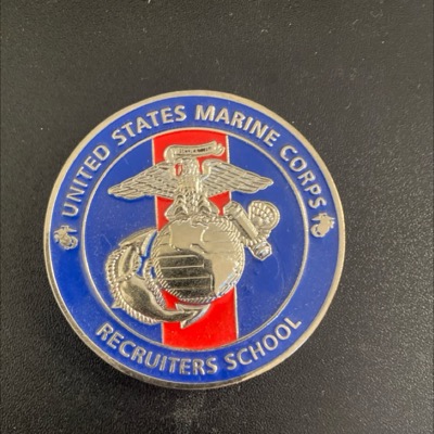 USMC recruiters school coin