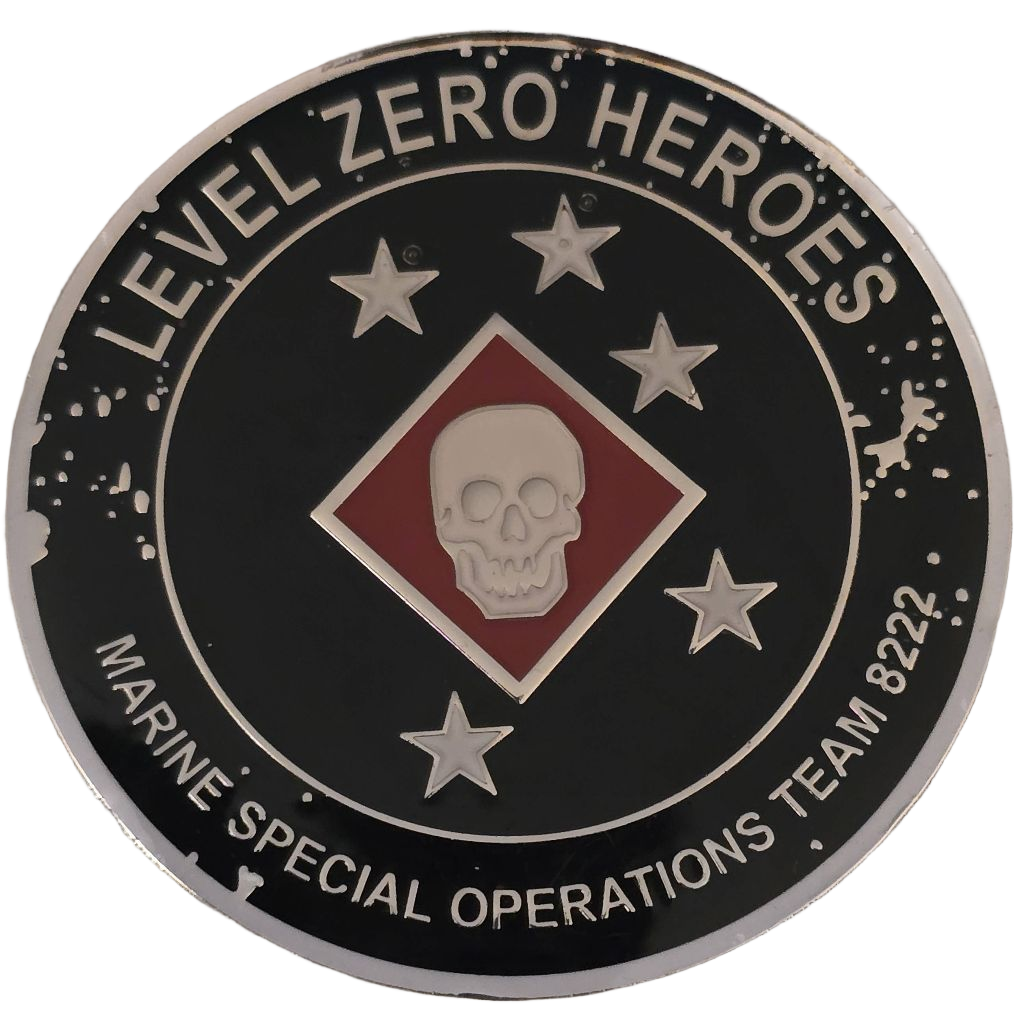 MARSOC Foundation / Level Zero Heroes Challenge Coin — back