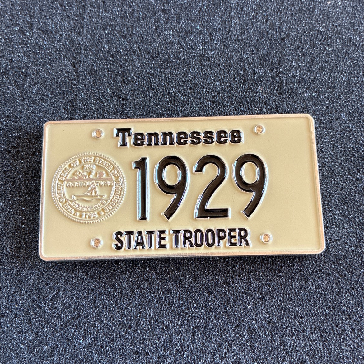 THP 1929 Plate — front