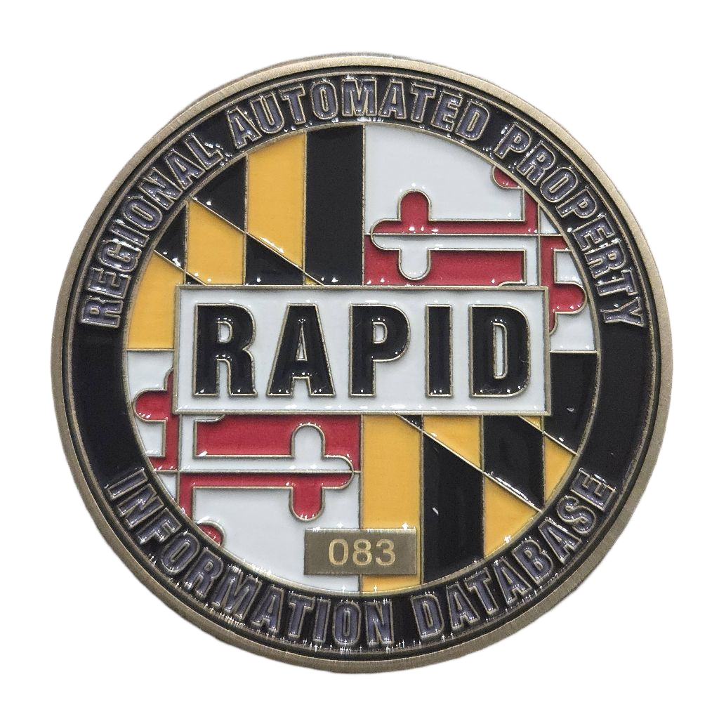 Maryland State Police RAPID Coin — front