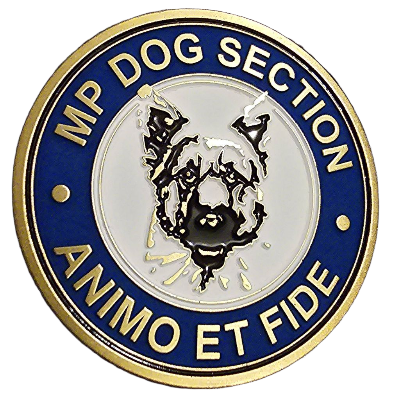 MP Dog Section Challenge Coin
