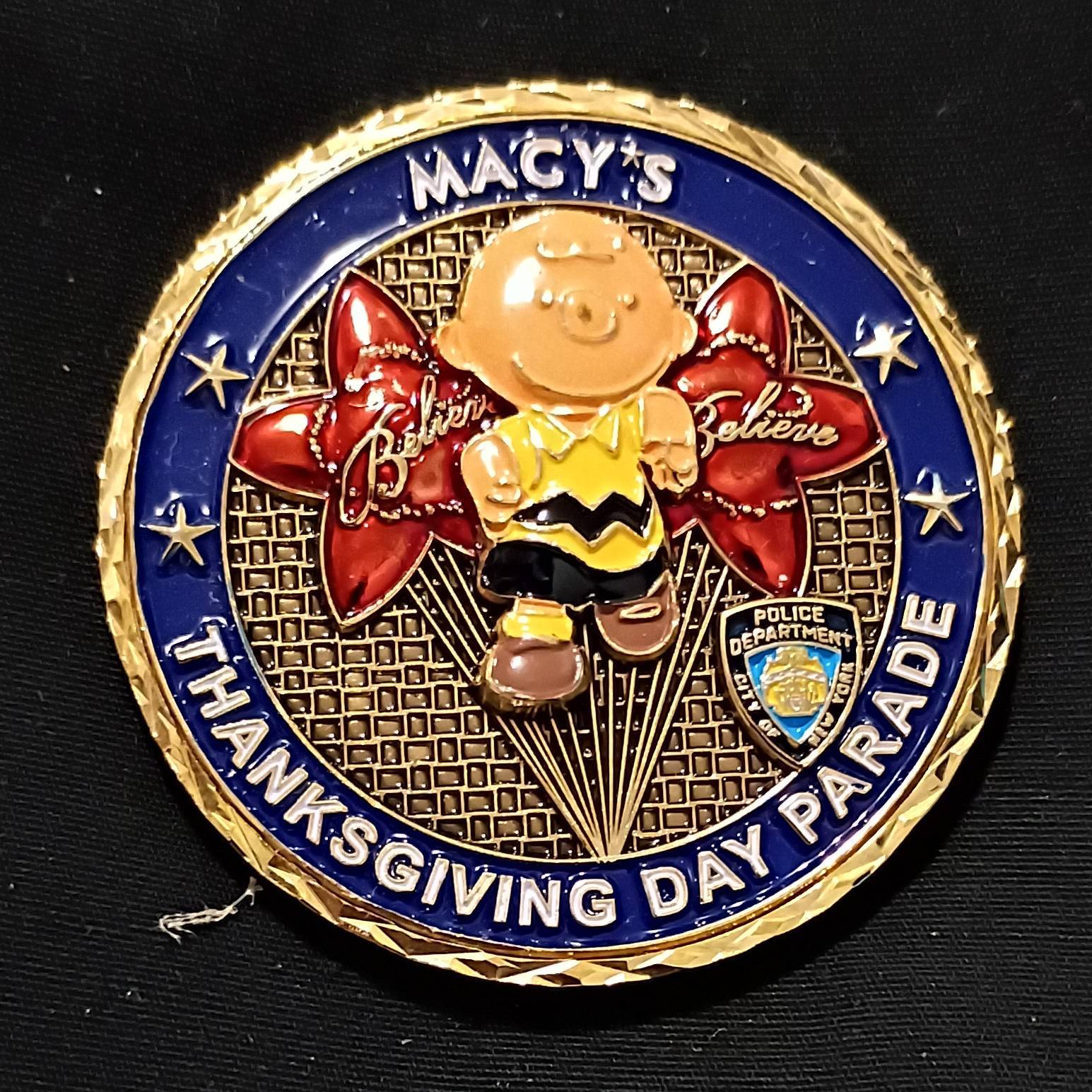 Macy's Thanksgiving Day Parade Challenge Coin — front