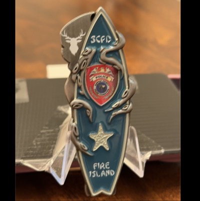 Suffolk County Police Department Fire Island Surfboard