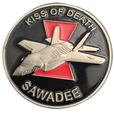 421 Fighter Squadron Black Widows Challenge Coin