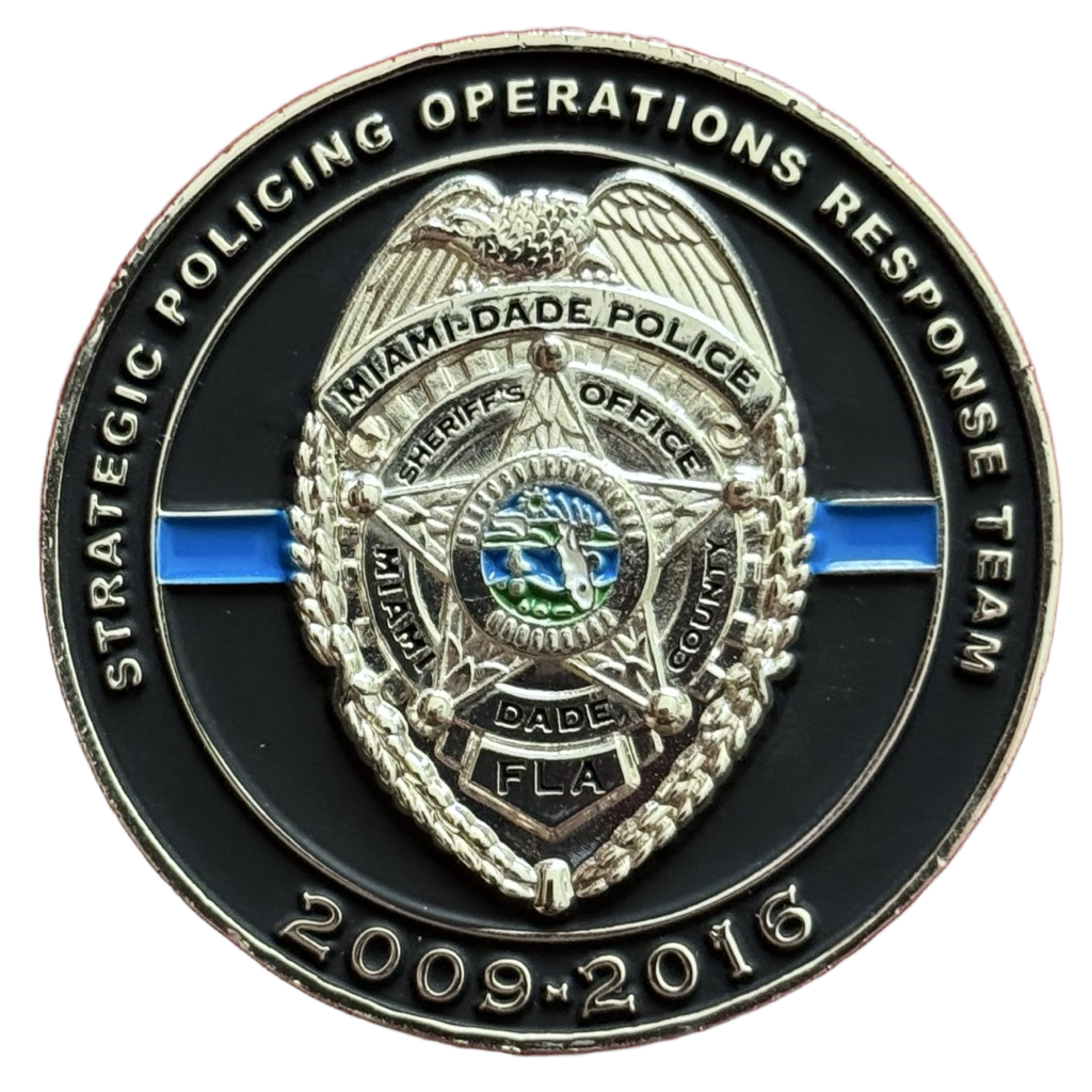 Miami-Dade Police Strategic Policing Operations Response Team — back