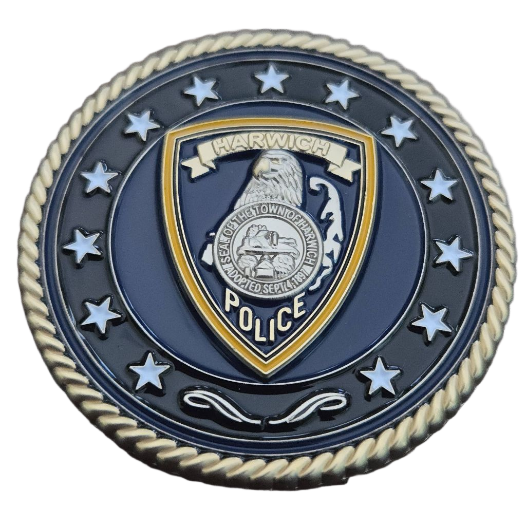 Harwich Police Department Coin — back