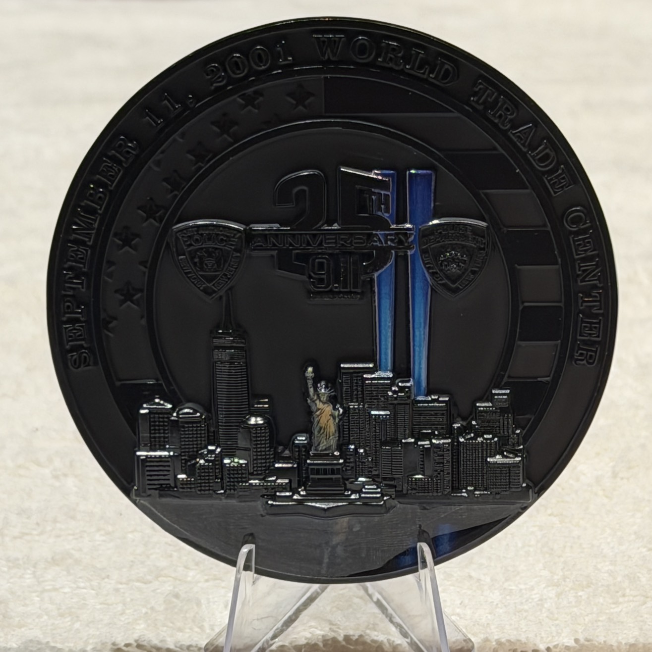 9/11 25th Anniversary Memorial Mack (black) — front