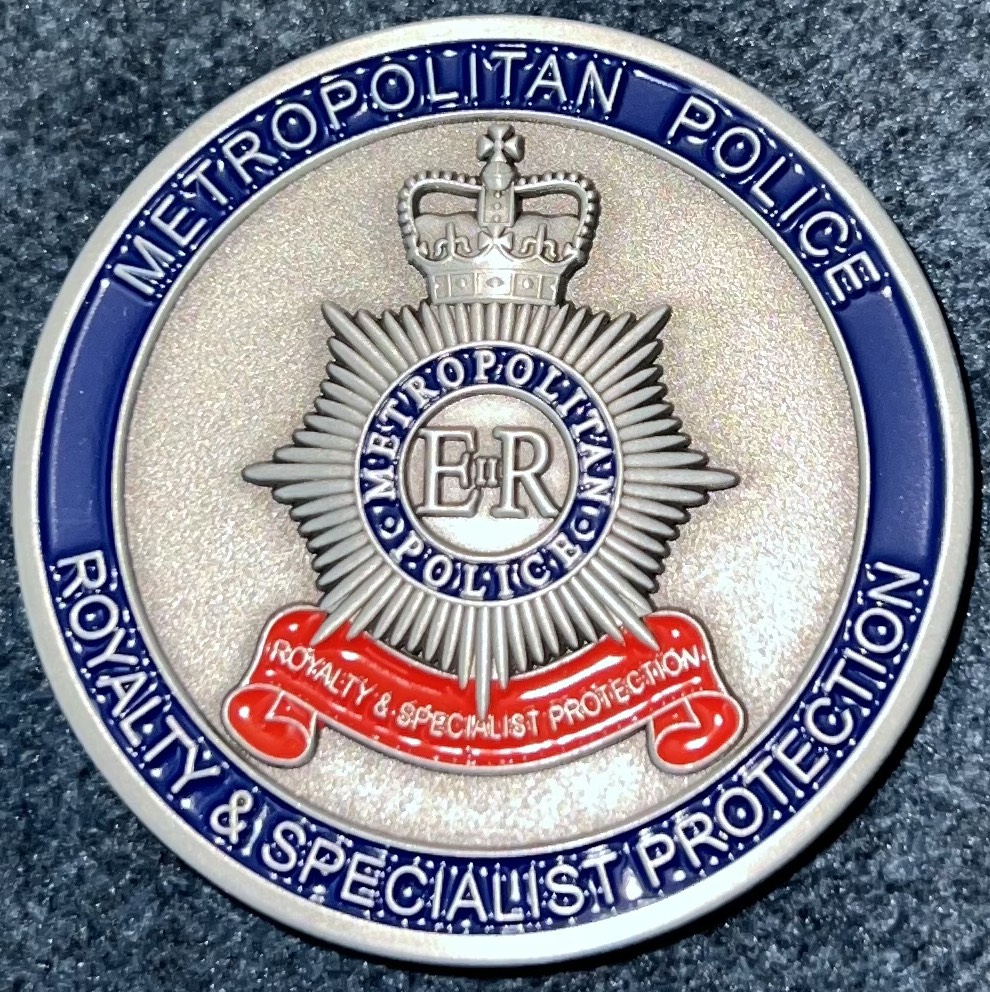 Metropolitan Police Royalty & Specialist Protection COP26 Challenge Coin — back