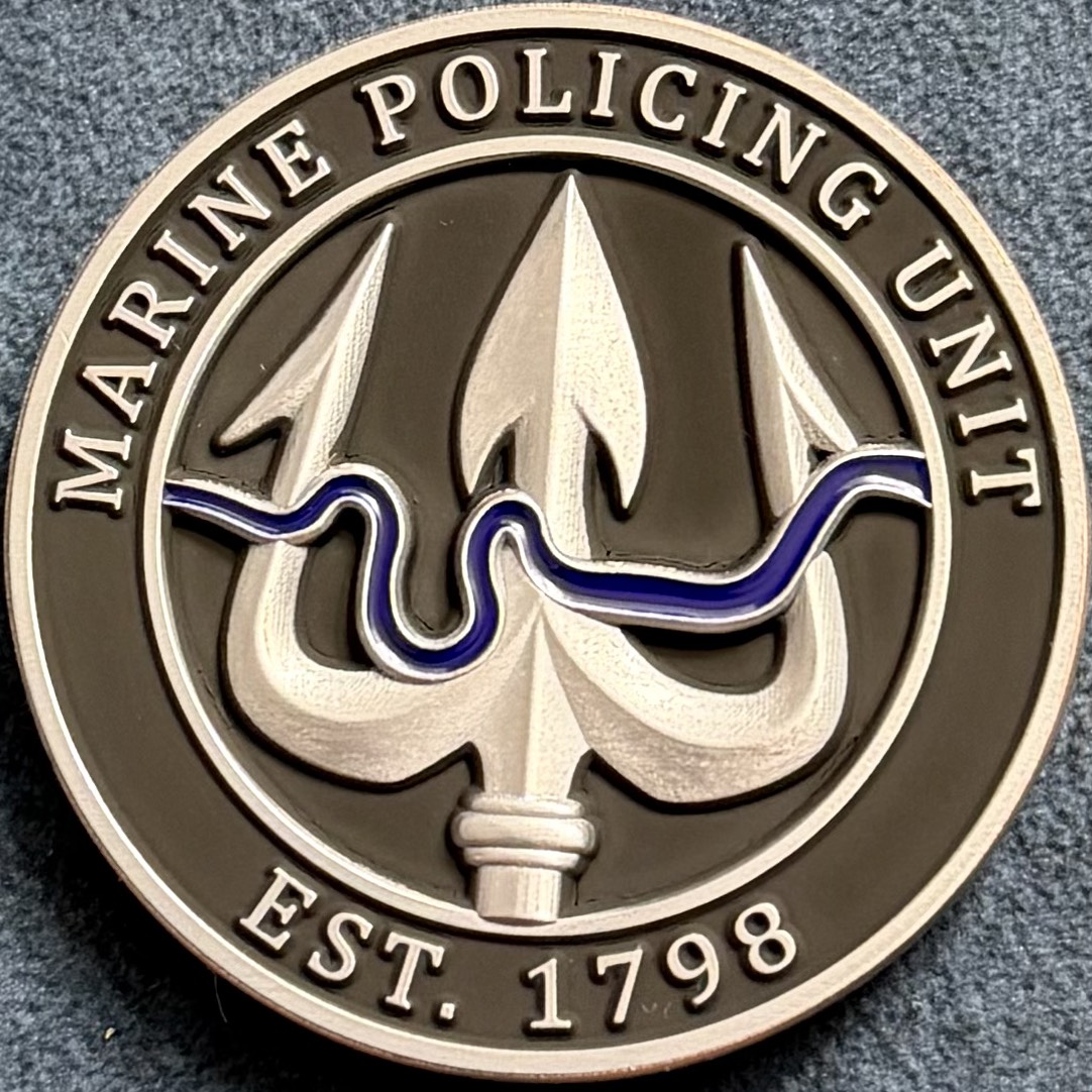 Metropolitan Police Marine Policing Unit/CTSFO Challenge Coin — back