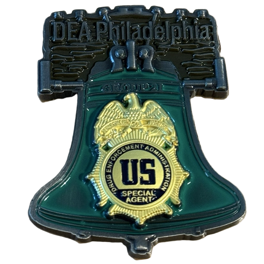DEA Philadelphia Special Agent Challenge Coin — front