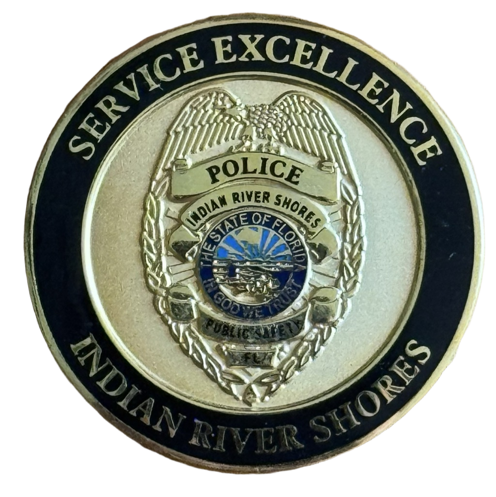 Indian River Shores Police - Department Coin - Florida — back