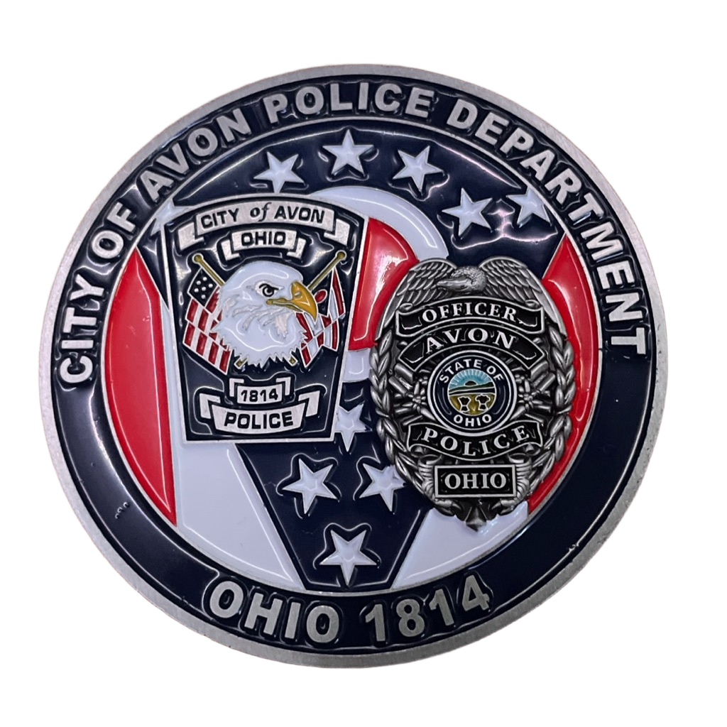 Avon PD Coin — front