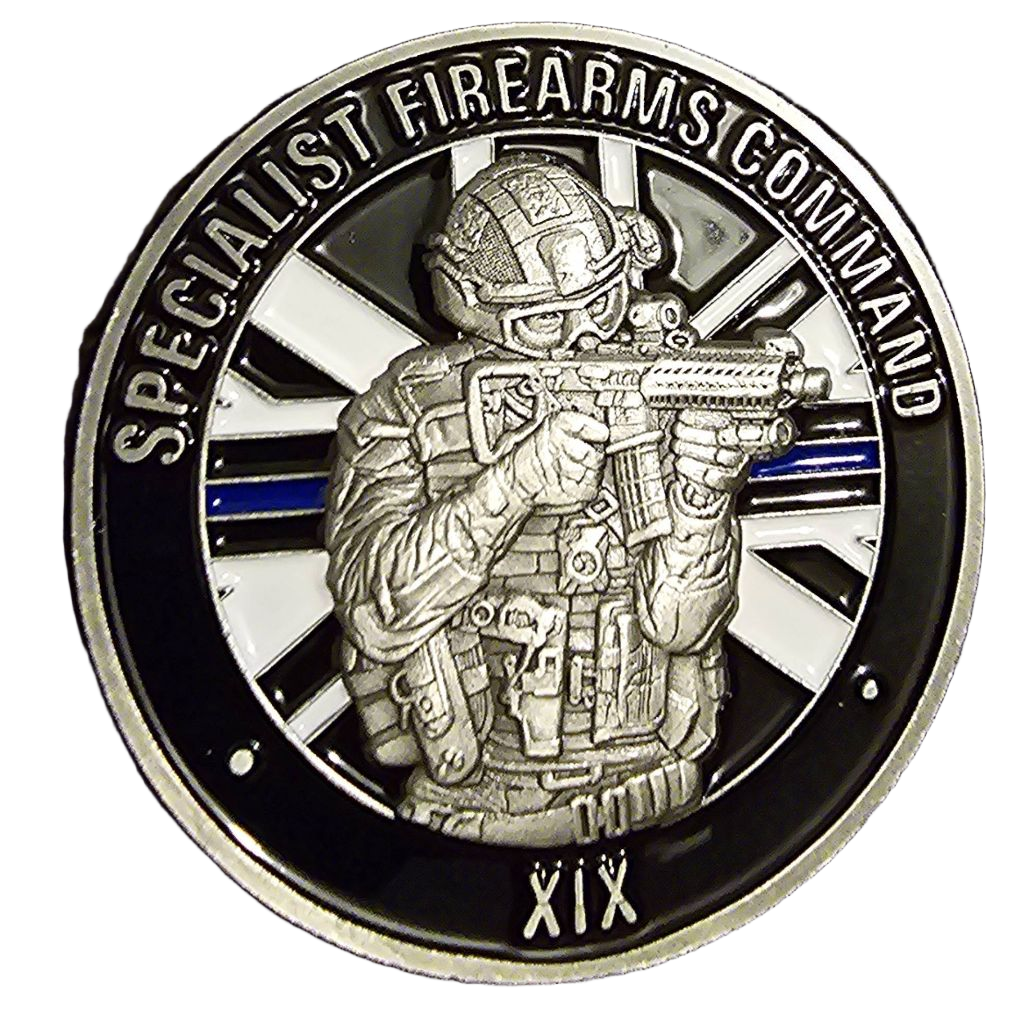Metropolitan Police Specialist Firearms Command Challenge Coin — back