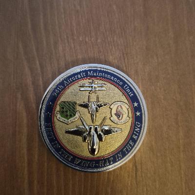 94th AMU challenge coin, hat in the ring