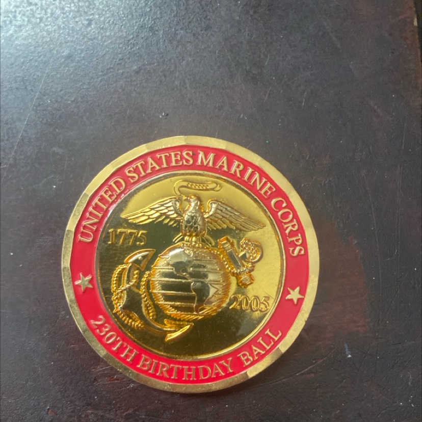 230th Marine Corps Birthday Ball Coin (2005) – A Story of Tradition and Brotherhood — back