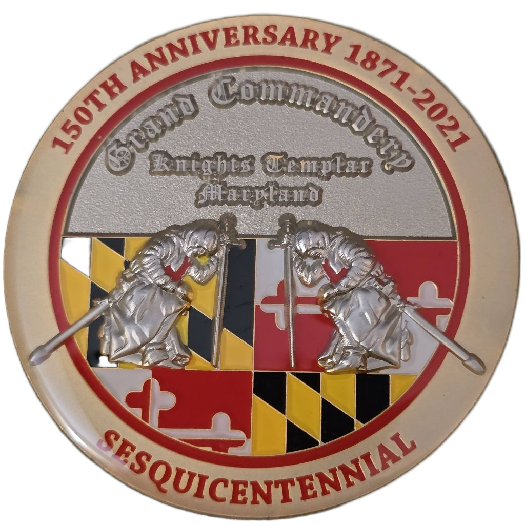 Knights Templar Maryland 150th anniversary — back