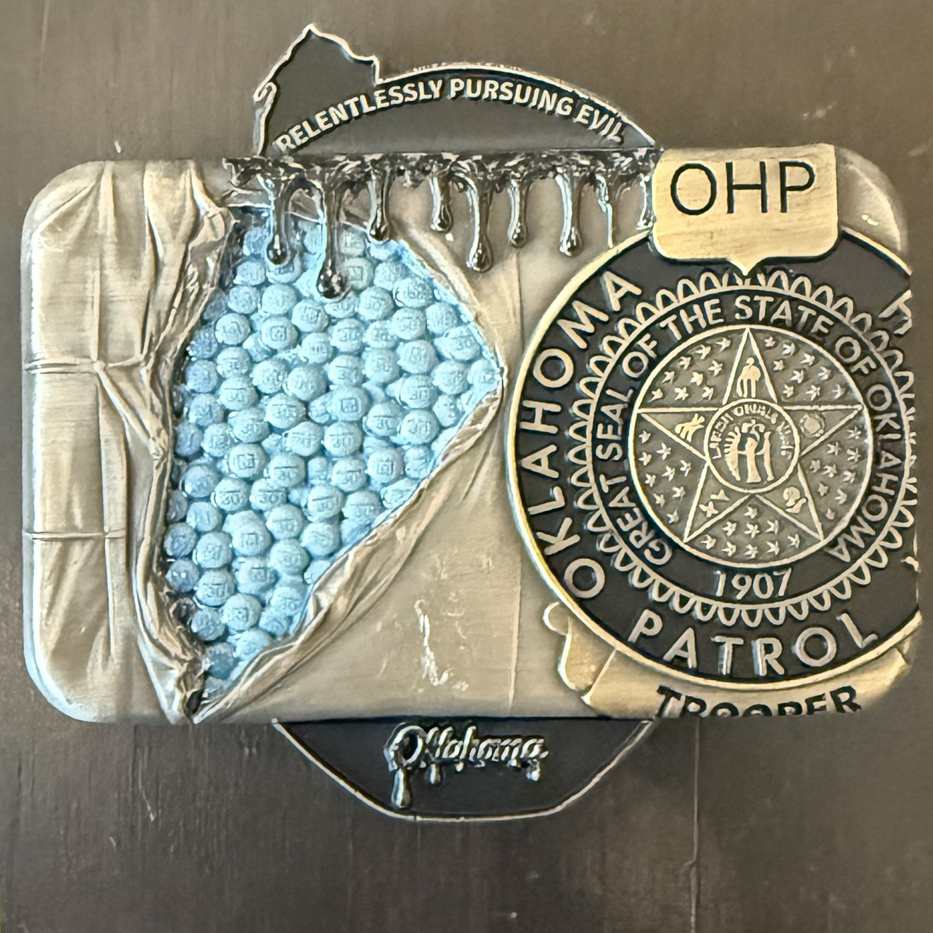 Oklahoma Highway Patrol Oil Boom Kilo — back
