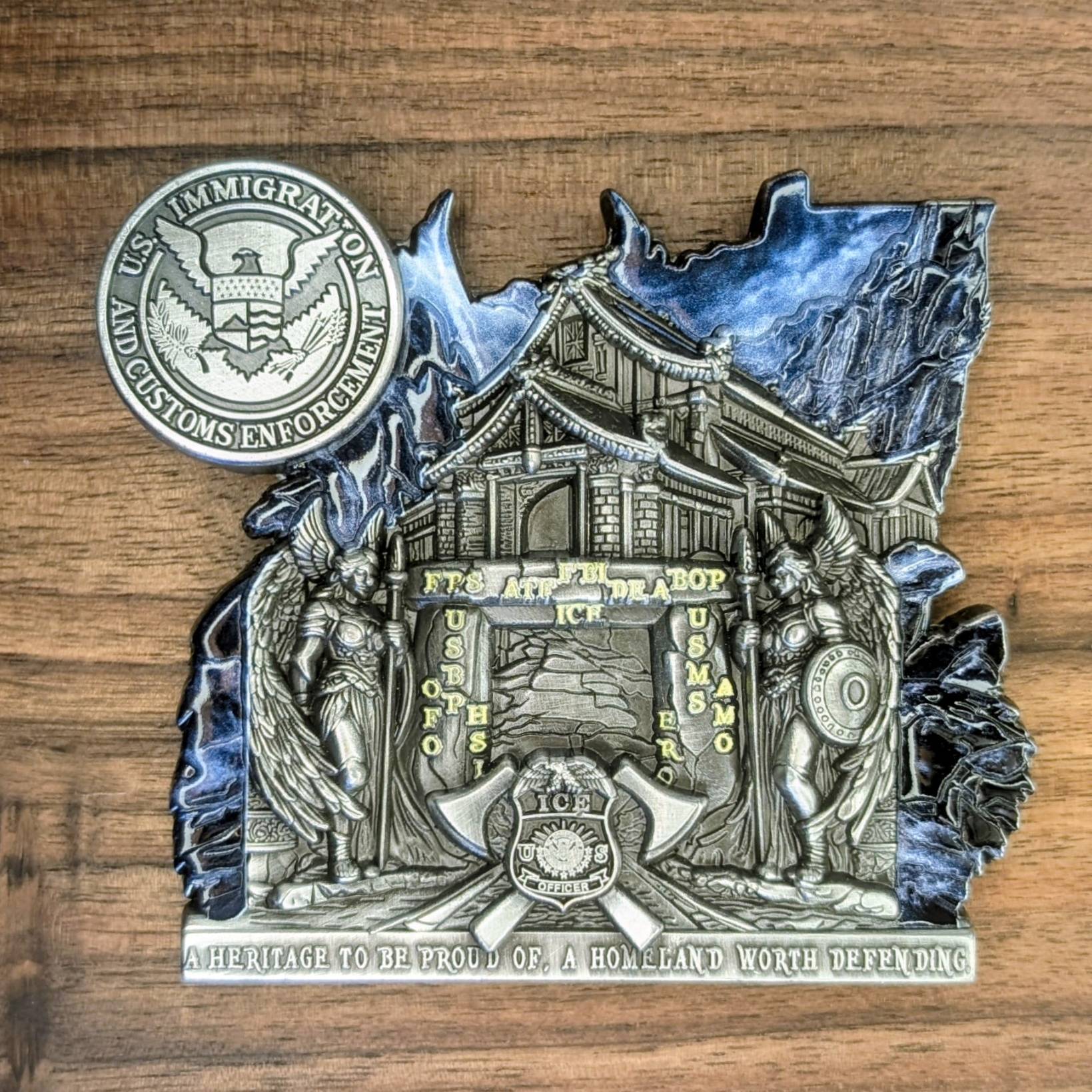 Operation Metro Surge Challenge Coin — back
