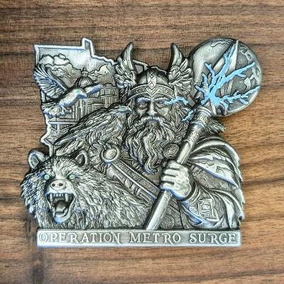 Operation Metro Surge Challenge Coin