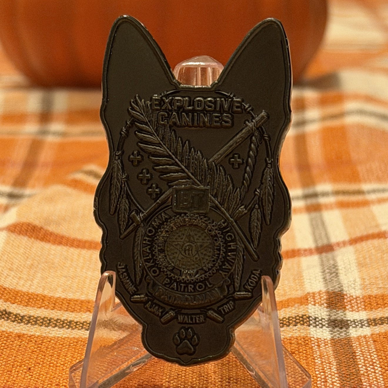Oklahoma Highway Patrol Explosives K9 — back