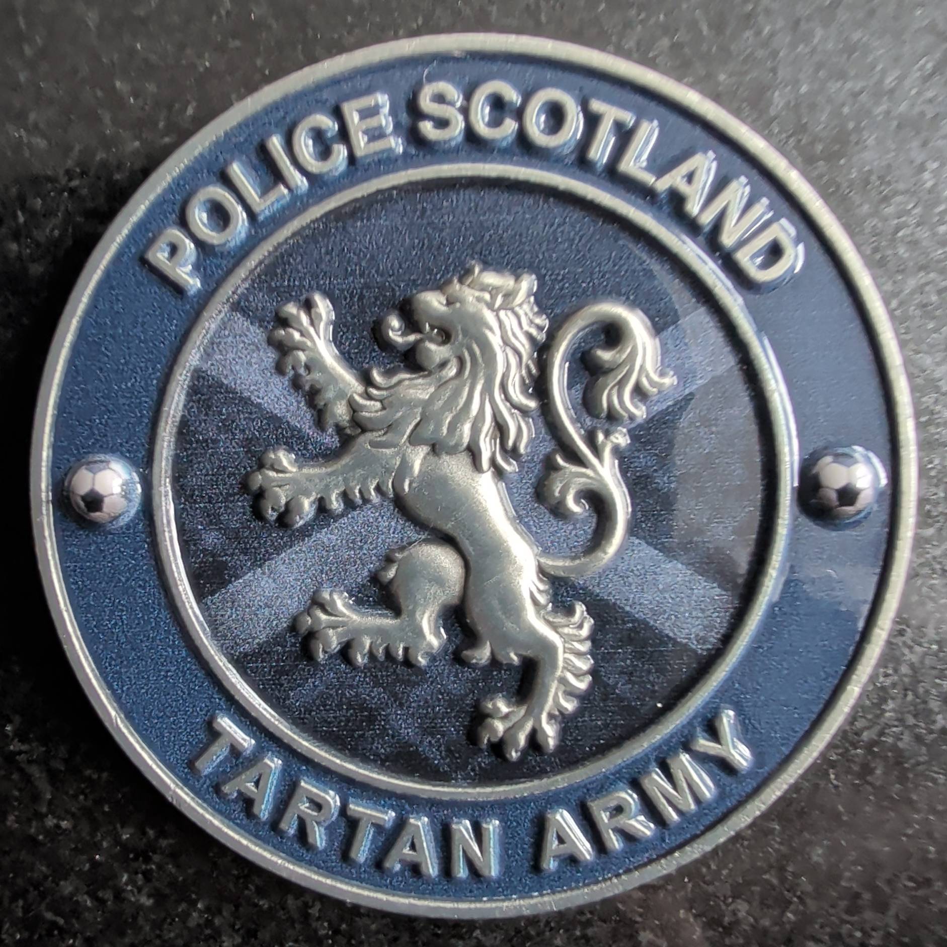 Tartan Army Coin — front