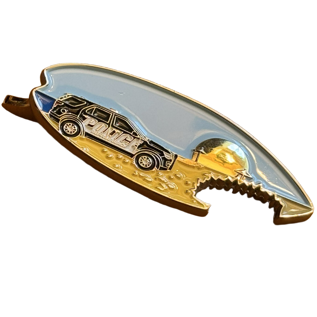 Neptune Beach Police - Surfboard - Anniversary (Florida) — back