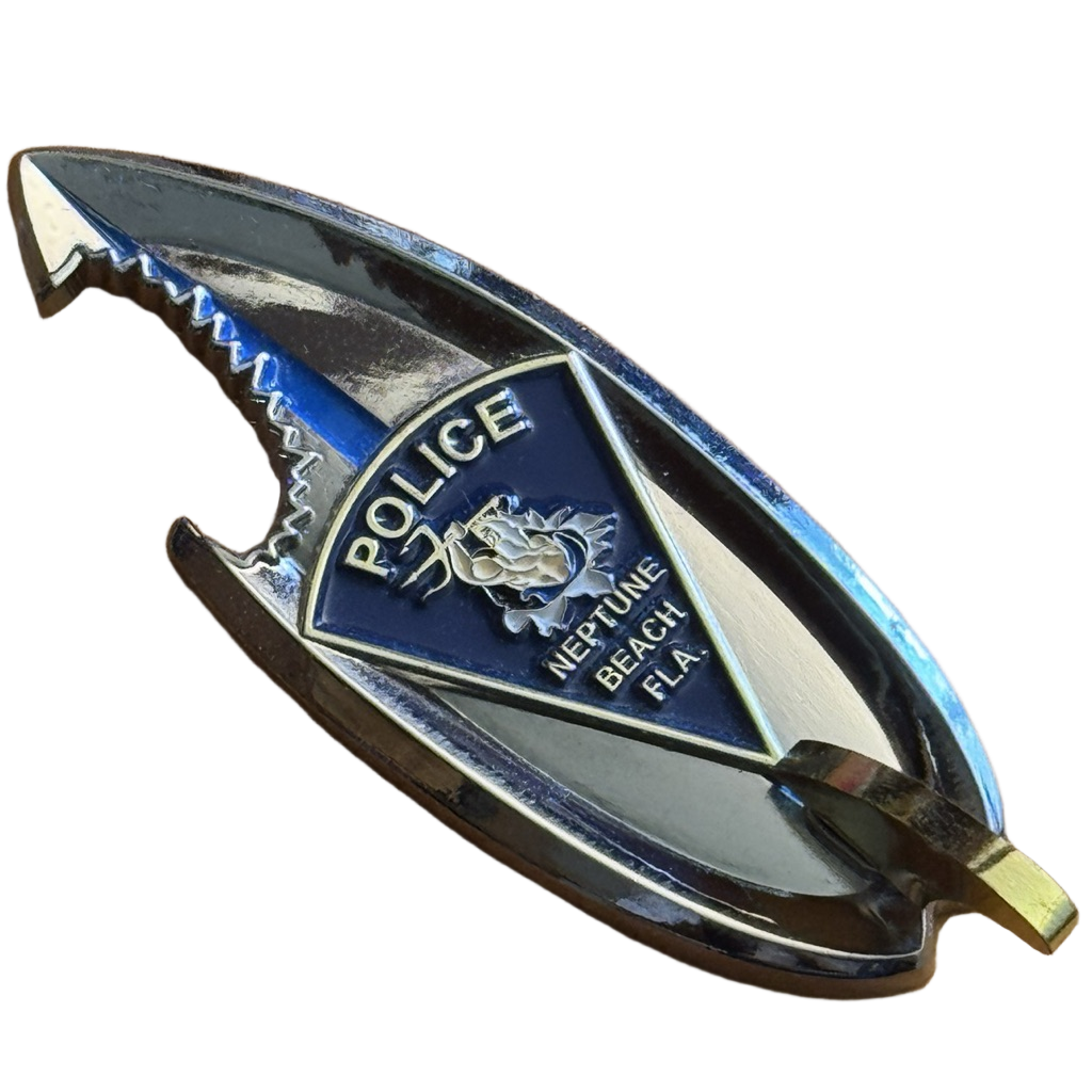 Neptune Beach Police - Surfboard - Anniversary (Florida) — front