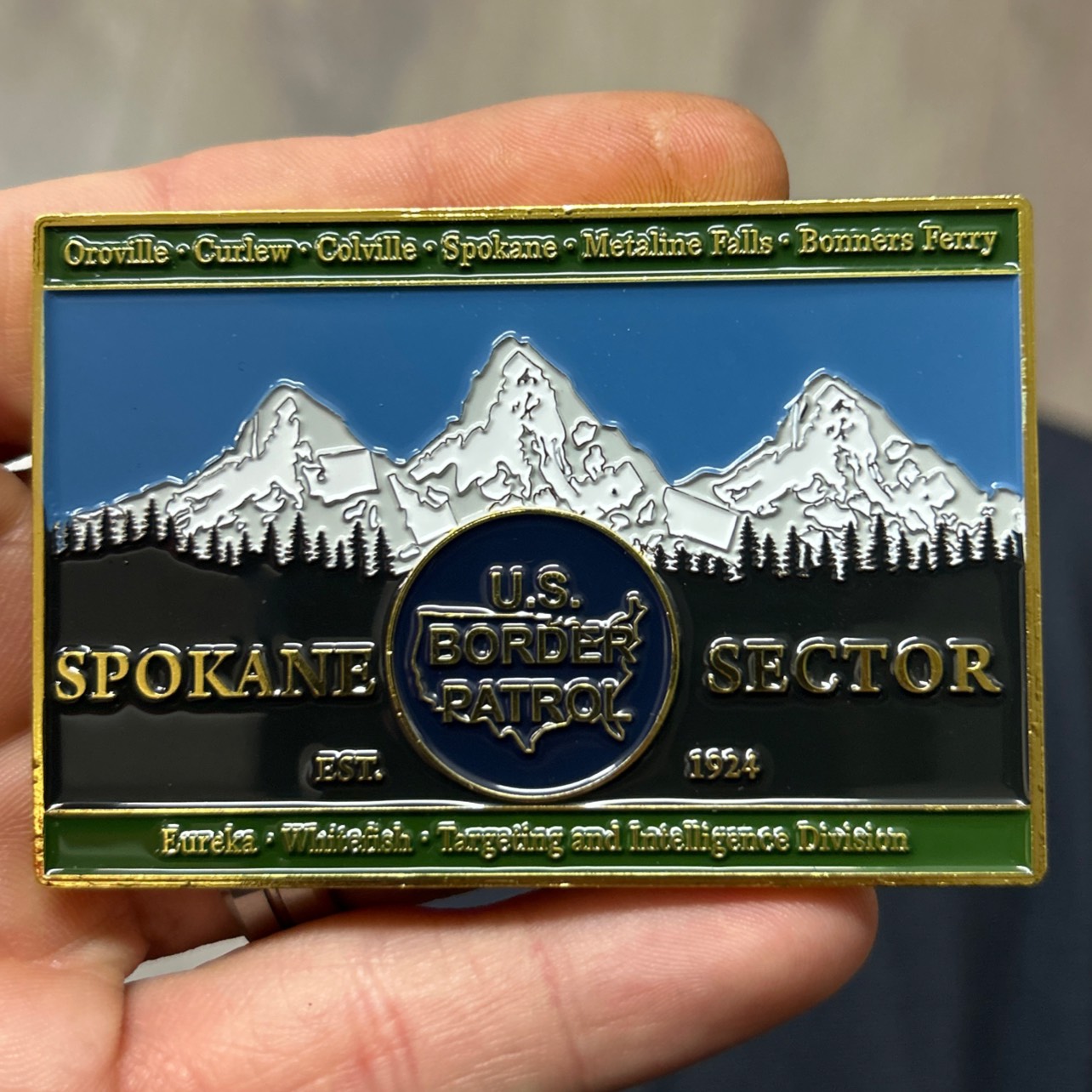 Spokane 1924 U.S. Border Patrol — back