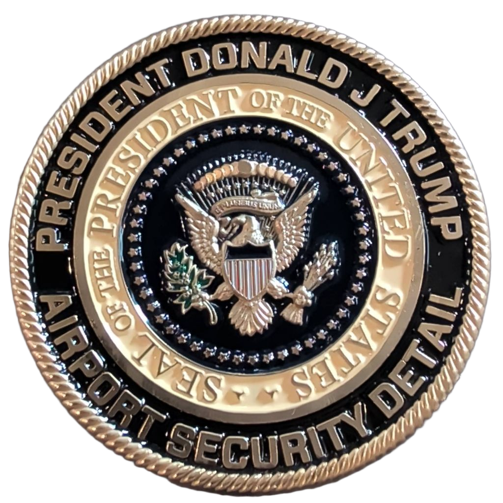 President Trump Airport Security Detail — back
