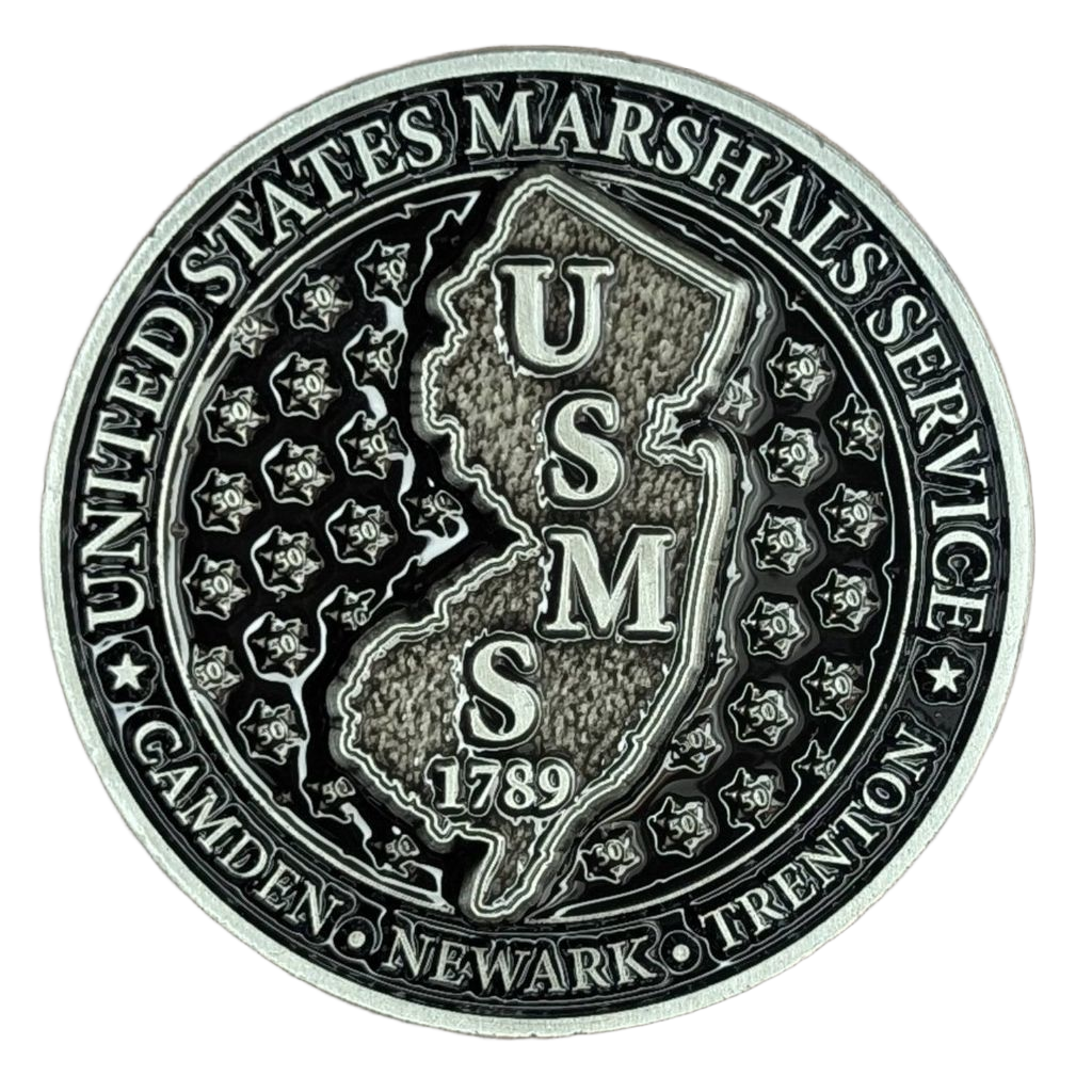 United States Marshals Service Challenge Coin — back