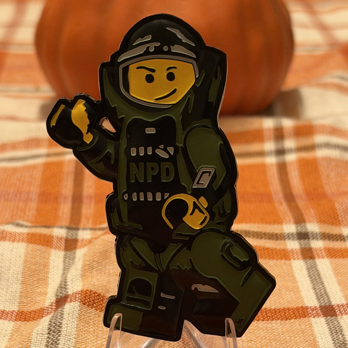 Nashua Police Bomb Squad Lego Man — front