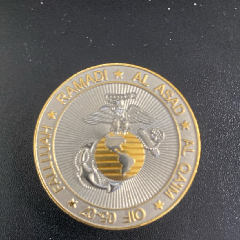 oif military police coin — back