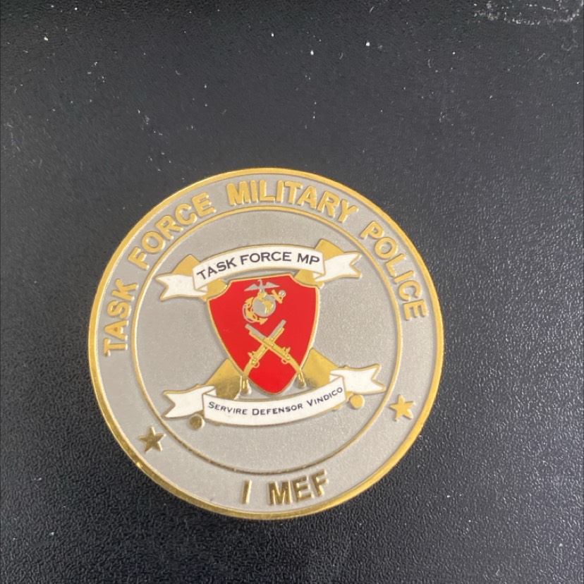 oif military police coin — front