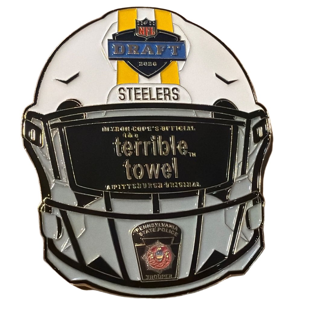 Pennsylvania State Police Draft Football Helment — front