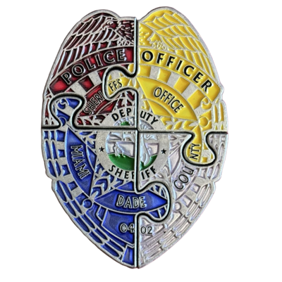 Miami-Dade Police Autism Awareness Month Puzzle Coin