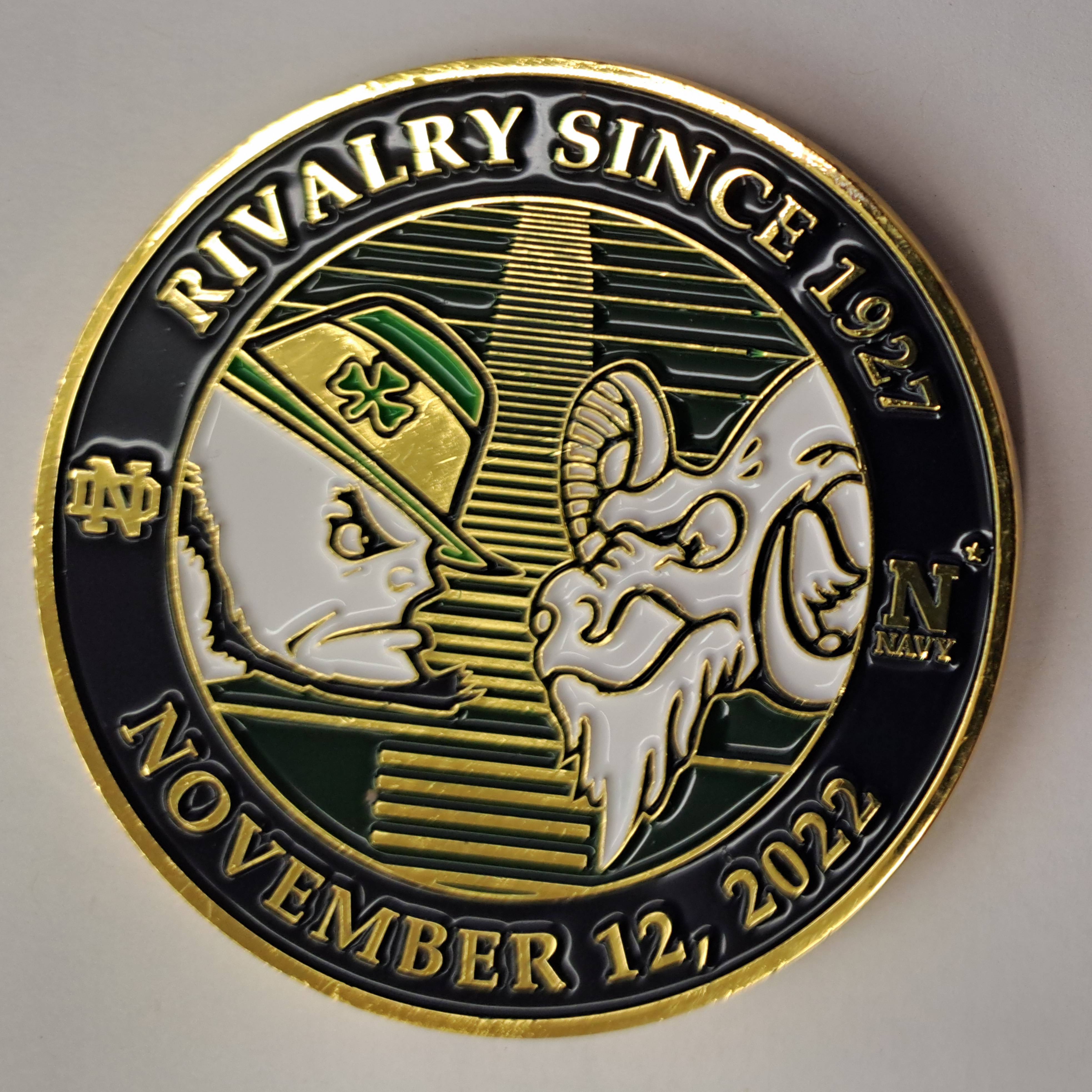 Navy is Notre Dame Football Rivalry — back