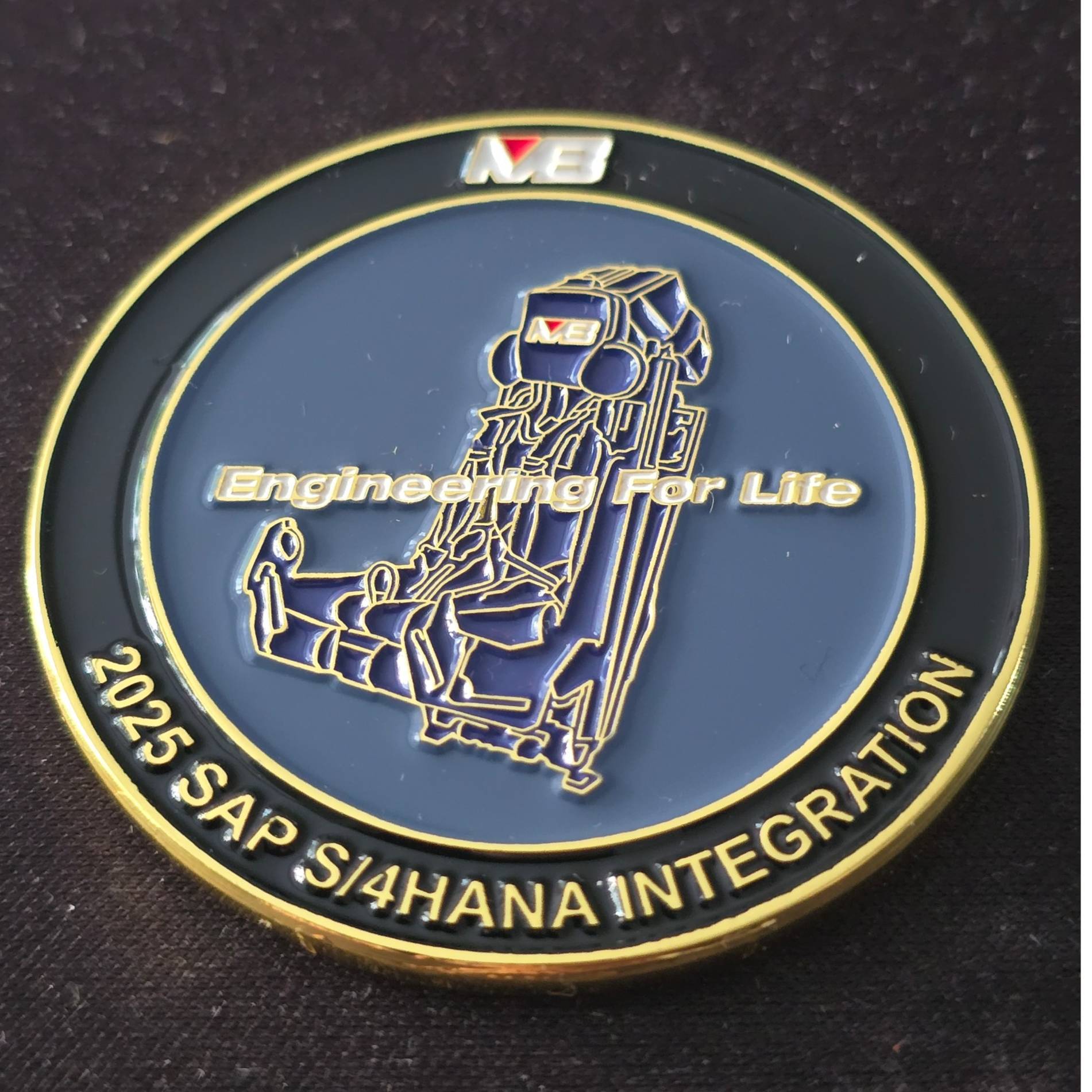 Martin-Baker SAP coin — back