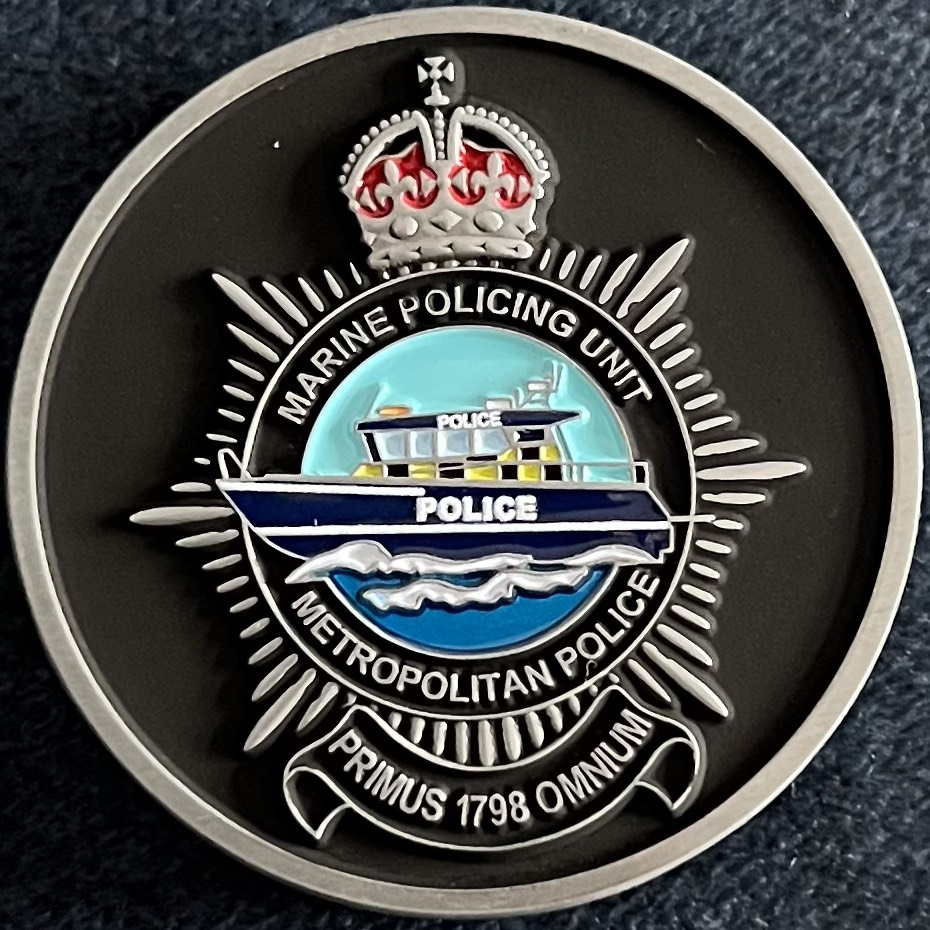 Metropolitan Police Marine Policing Unit Underwater Confined Space Search Team Challenge Cointpylcsl — back