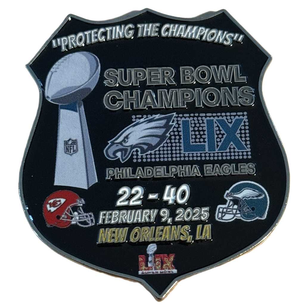 Philadelphia Police Super Bowl LIX Champions Coin — back